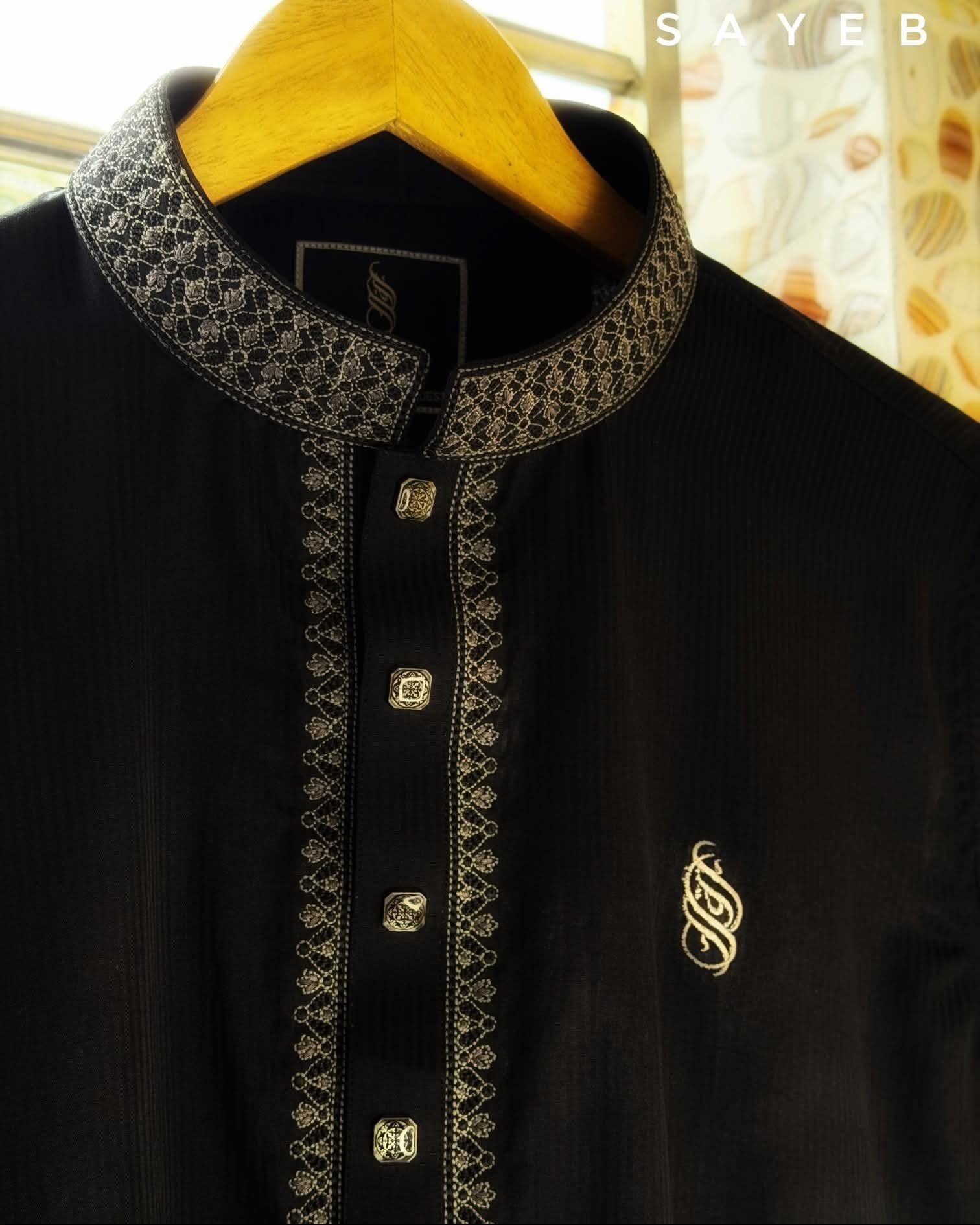Noir Embroidered Panjabi