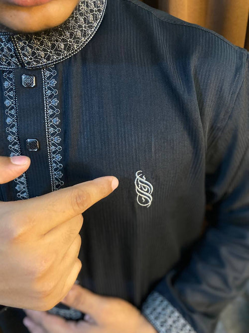 Noir Embroidered Panjabi